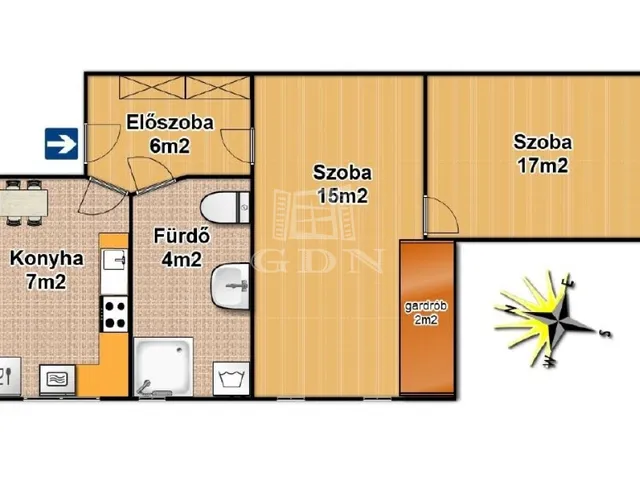 Eladó lakás Budapest II. kerület, Pasarét 51 nm