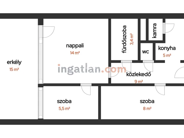 Eladó lakás Budapest XIX. kerület 47 nm