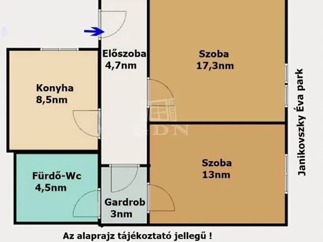 Kiadó lakás Budapest VII. kerület 51 nm