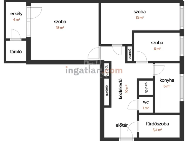 Eladó lakás Szigetszentmiklós 61 nm