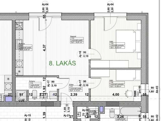 Eladó lakás Kiskunlacháza 64 nm