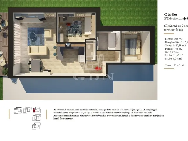 Eladó lakás Szigetszentmiklós, Lakihegy 68 nm