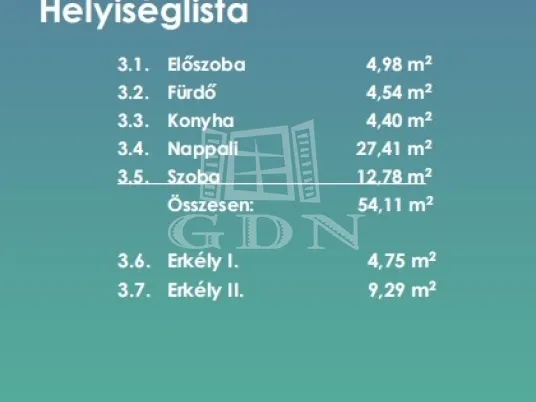 Eladó lakás Budapest XI. kerület, Őrmező 54 nm