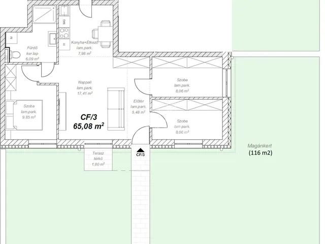 Eladó lakás Mende 65 nm