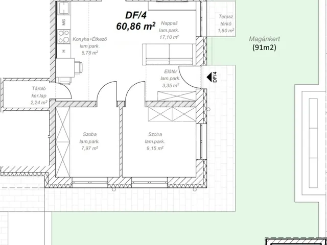 Eladó lakás Mende 61 nm