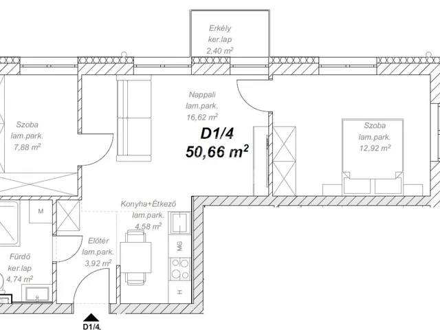 Eladó lakás Mende 51 nm