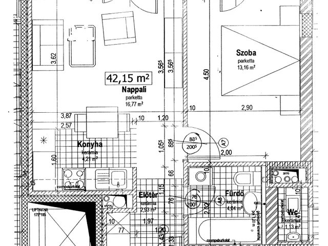 Eladó lakás Budapest XI. kerület, Albertfalva 48 nm