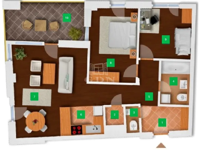 Eladó lakás Budapest XI. kerület, Albertfalva 71 nm