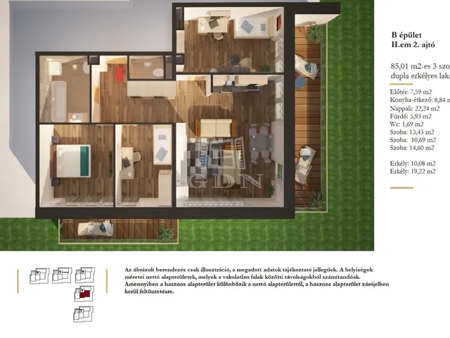 Eladó lakás Szigetszentmiklós, Lakihegy 85 nm