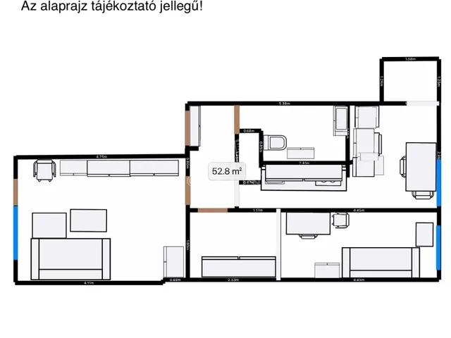 Kiadó lakás Budapest XI. kerület, Kelenföld 53 nm