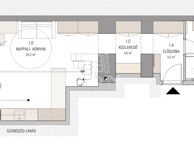 Kiadó lakás Budapest VI. kerület 41 nm