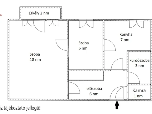 Eladó lakás Vác, Deákvár 43 nm