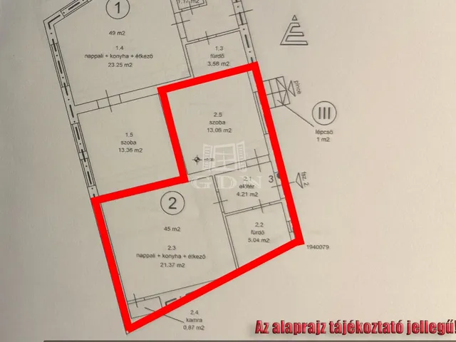 Kiadó lakás Vác, Belváros 45 nm