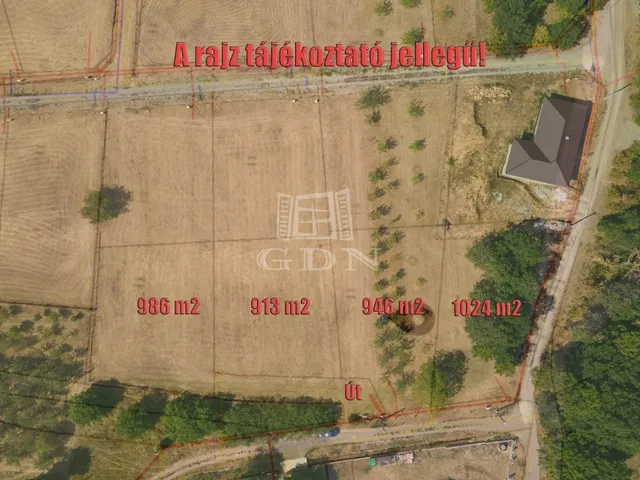 Eladó telek Kosd 4123 nm