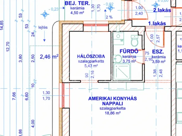 Kiadó lakás Vác, Belváros 34 nm