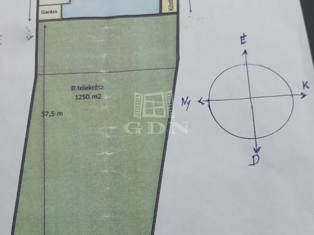 Eladó telek Szigetszentmárton 1250 nm