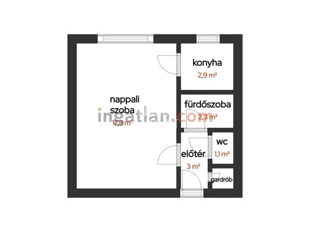 Kiadó lakás Tököl, Pesti úti lakótelep 28 nm