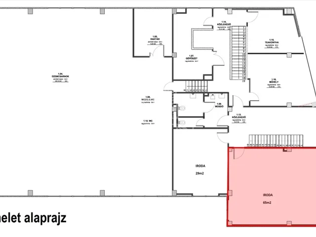 Kiadó kereskedelmi és ipari ingatlan Székesfehérvár, Búrtelep 65 nm