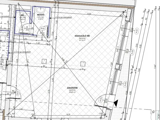 Kiadó kereskedelmi és ipari ingatlan Székesfehérvár, Felsőváros 50 nm