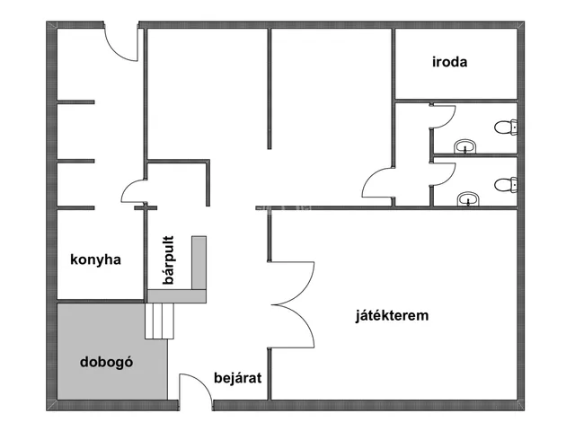 Kiadó kereskedelmi és ipari ingatlan Székesfehérvár, Víziváros 190 nm