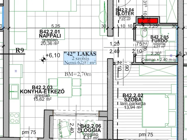 Eladó lakás Székesfehérvár, Belváros 62 nm