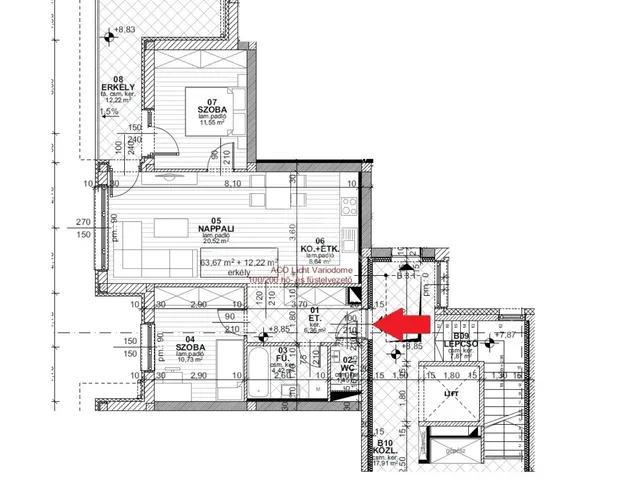 Kiadó lakás Székesfehérvár, Belváros 64 nm