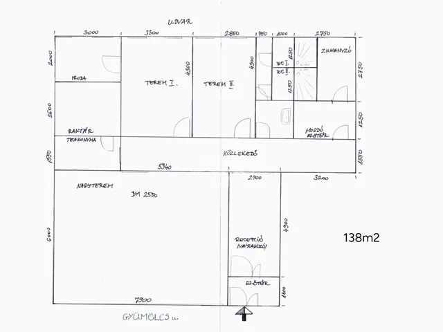 Kiadó kereskedelmi és ipari ingatlan Székesfehérvár 138 nm