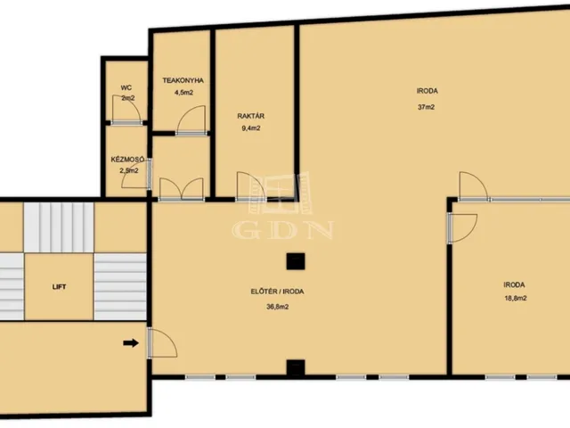 Eladó kereskedelmi és ipari ingatlan Székesfehérvár, Belváros 111 nm