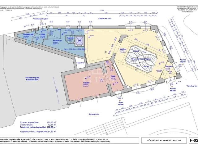 Kiadó kereskedelmi és ipari ingatlan Székesfehérvár, Belváros 480 nm