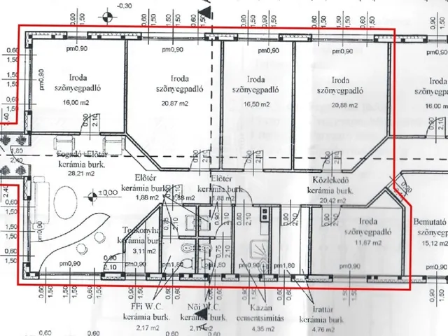 Kiadó kereskedelmi és ipari ingatlan Székesfehérvár 152 nm