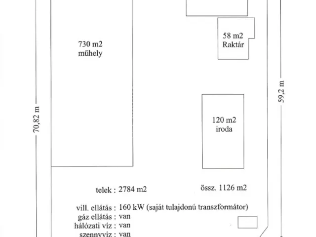 Eladó kereskedelmi és ipari ingatlan Székesfehérvár 1126 nm