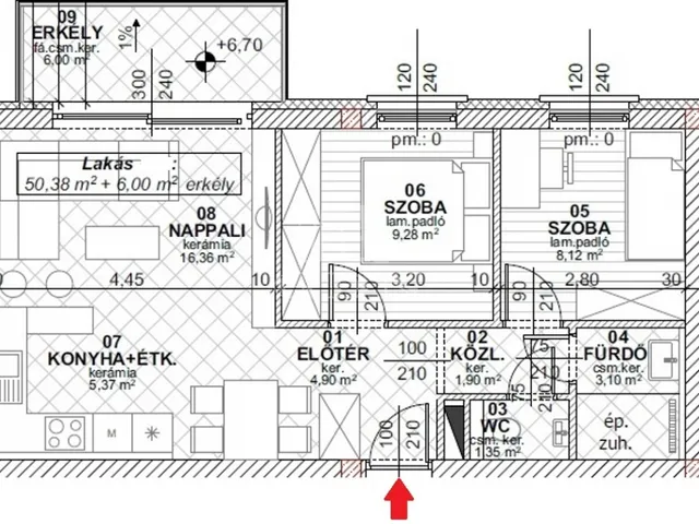 Kiadó lakás Székesfehérvár, Belváros 50 nm