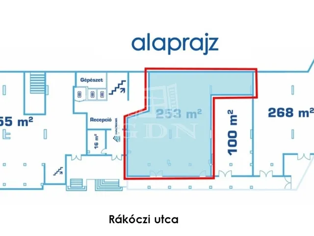 Kiadó kereskedelmi és ipari ingatlan Székesfehérvár, Belváros 253 nm