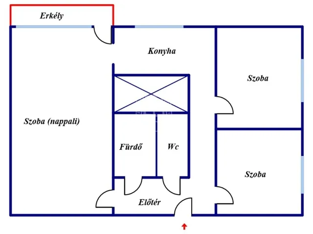 Kiadó lakás Székesfehérvár, Víziváros 53 nm