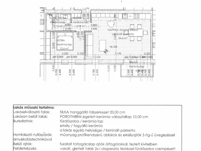 Eladó lakás Komárom 56 nm