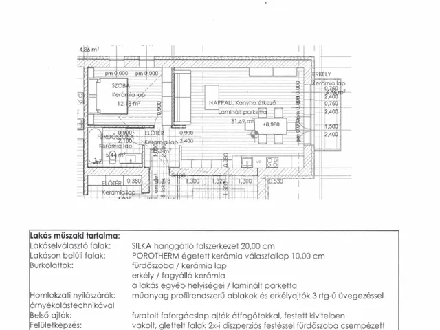 Eladó lakás Komárom 52 nm