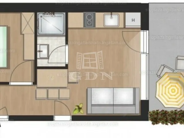 Eladó lakás Siófok, Belváros 37 nm