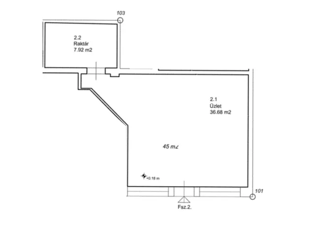 Eladó kereskedelmi és ipari ingatlan Budapest XV. kerület, Rákospalota 45 nm