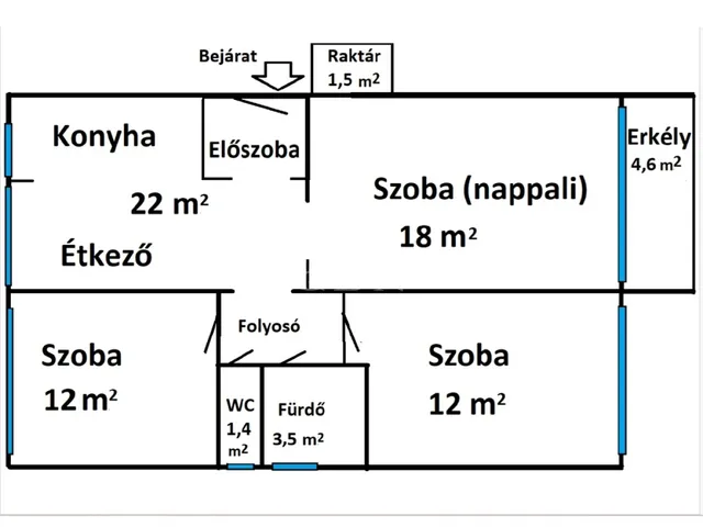 Eladó lakás Gödöllő, Kertváros 78 nm