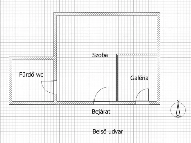 Eladó lakás Budapest VII. kerület 22 nm