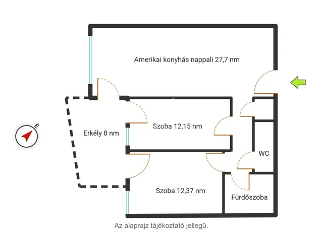 Eladó lakás Budapest III. kerület 63 nm