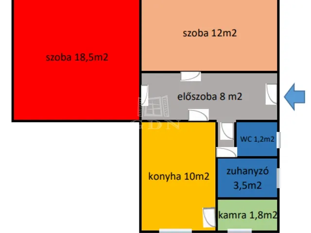 Eladó lakás Budapest XVIII. kerület, Erzsébettelep 55 nm