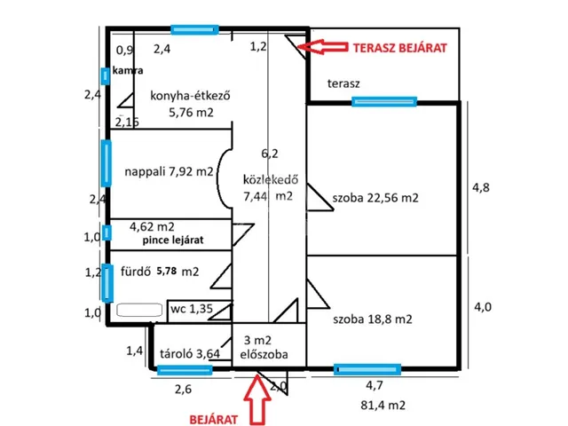 Eladó ház Zsámbék 81 nm