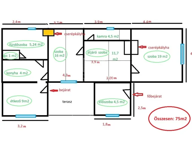 Eladó ház Felcsút 75 nm