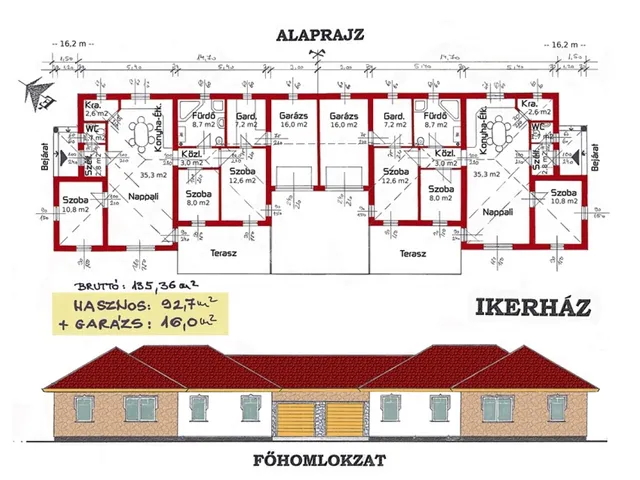 Eladó ház Kecskemét, Felsőszéktó 92 nm