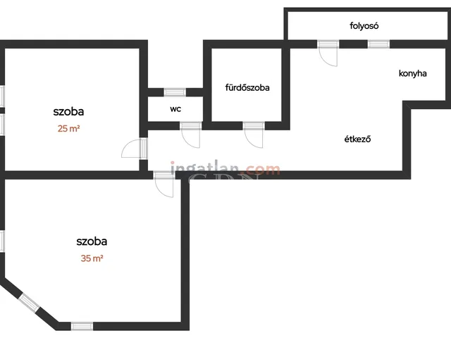 Kiadó lakás Kecskemét, Belváros 80 nm