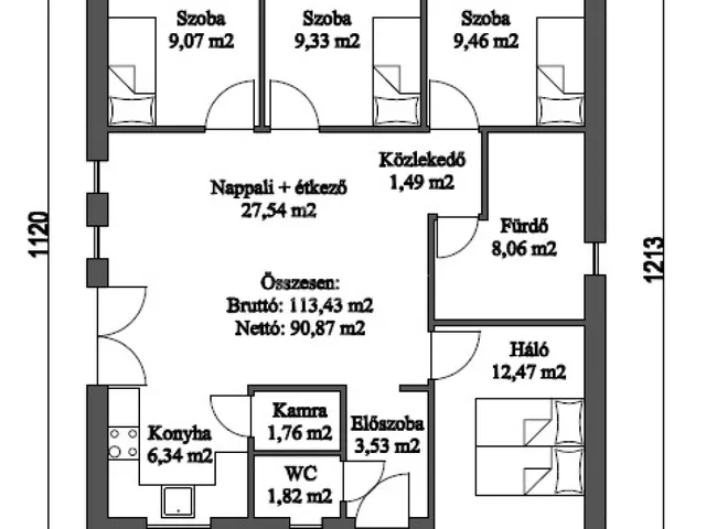 Eladó ház Kecskemét 91 nm