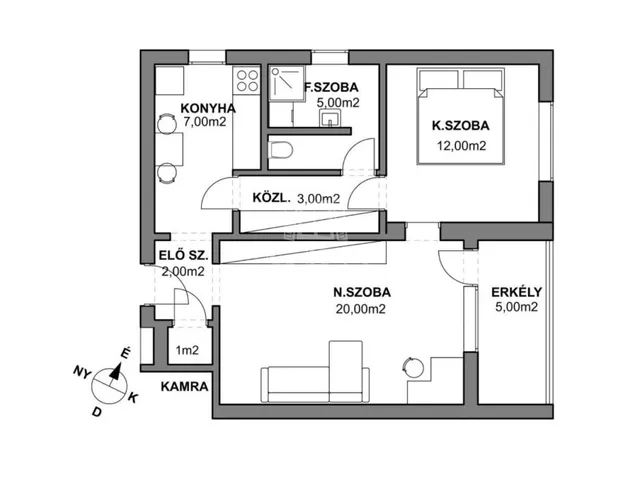 Eladó lakás Kecskemét, Árpádváros 50 nm