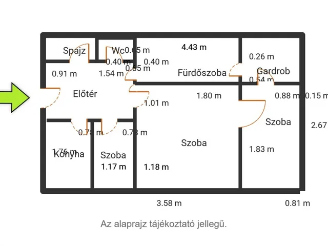 Eladó lakás Cegléd 57 nm