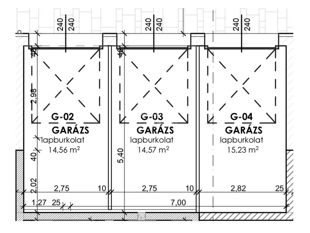 Eladó garázs Szeged, Belváros 15 nm